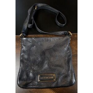 Marc Jacobs Black Pebbled Leather Crossbody Shoulder Bag Too Hot To Handle Sia